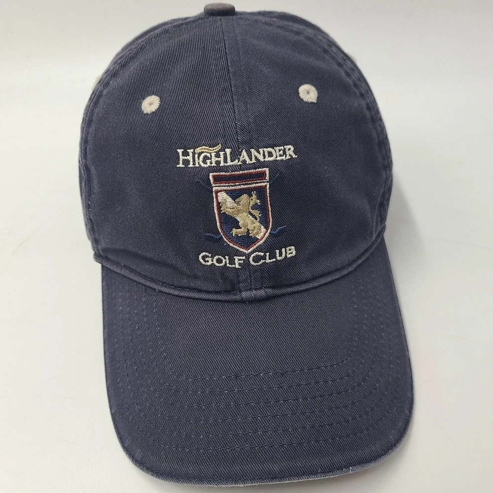 Highlander‎ Golf Club Hat Adjustable Blue Page & Tuttle Course Wenatchee WA Men